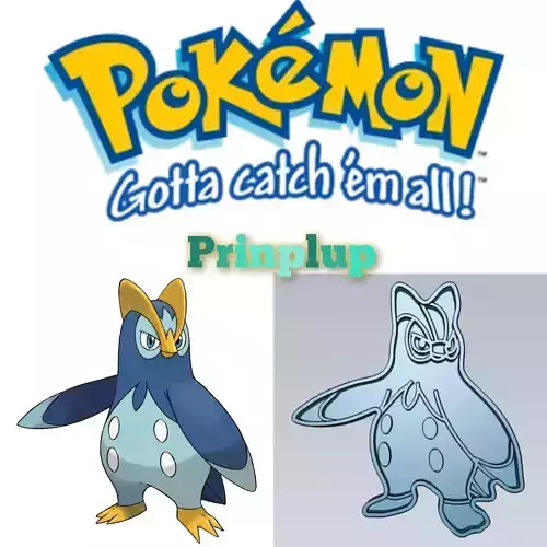 Amazing Pokemon Prinplup Cookie Cutter Stamp Cake Decorating 