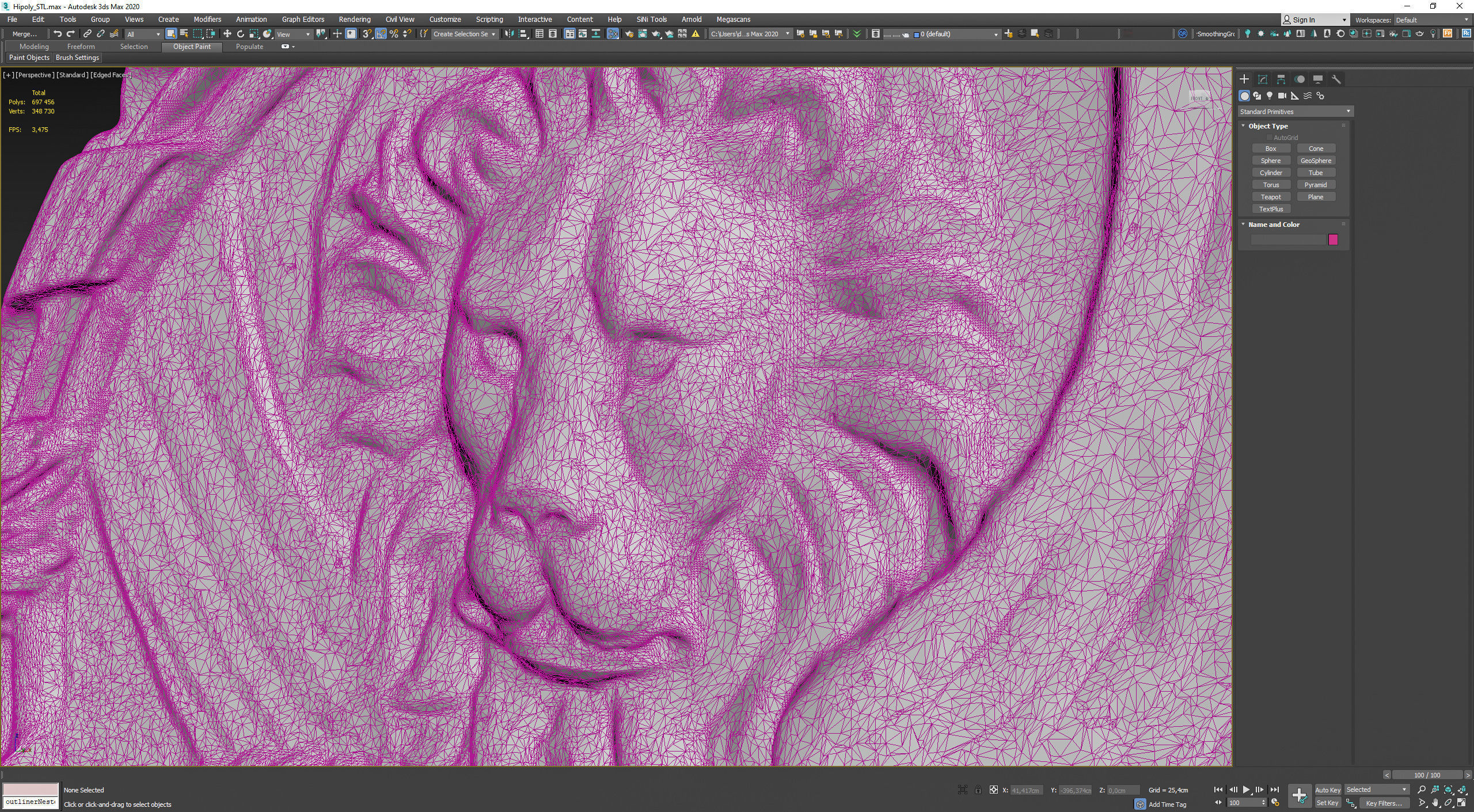 Griffin Coin Relief PBR and 3d Print Low-poly 3D model_33