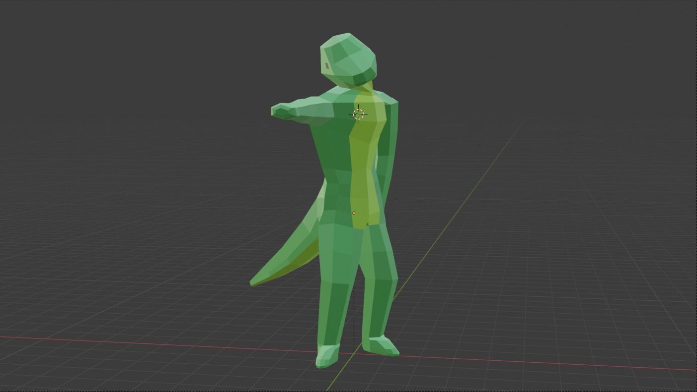Lizard Folk Free low-poly 3D model_4