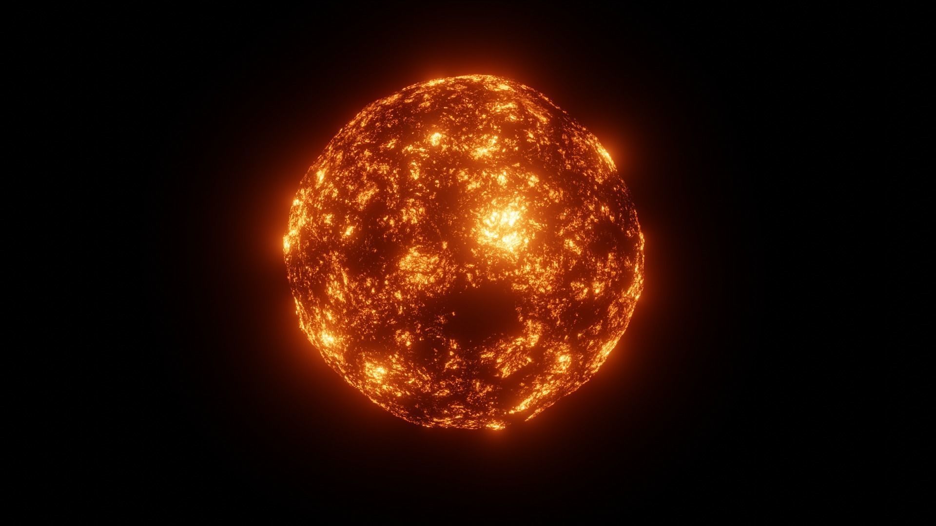 Sun Animated 3D model_9