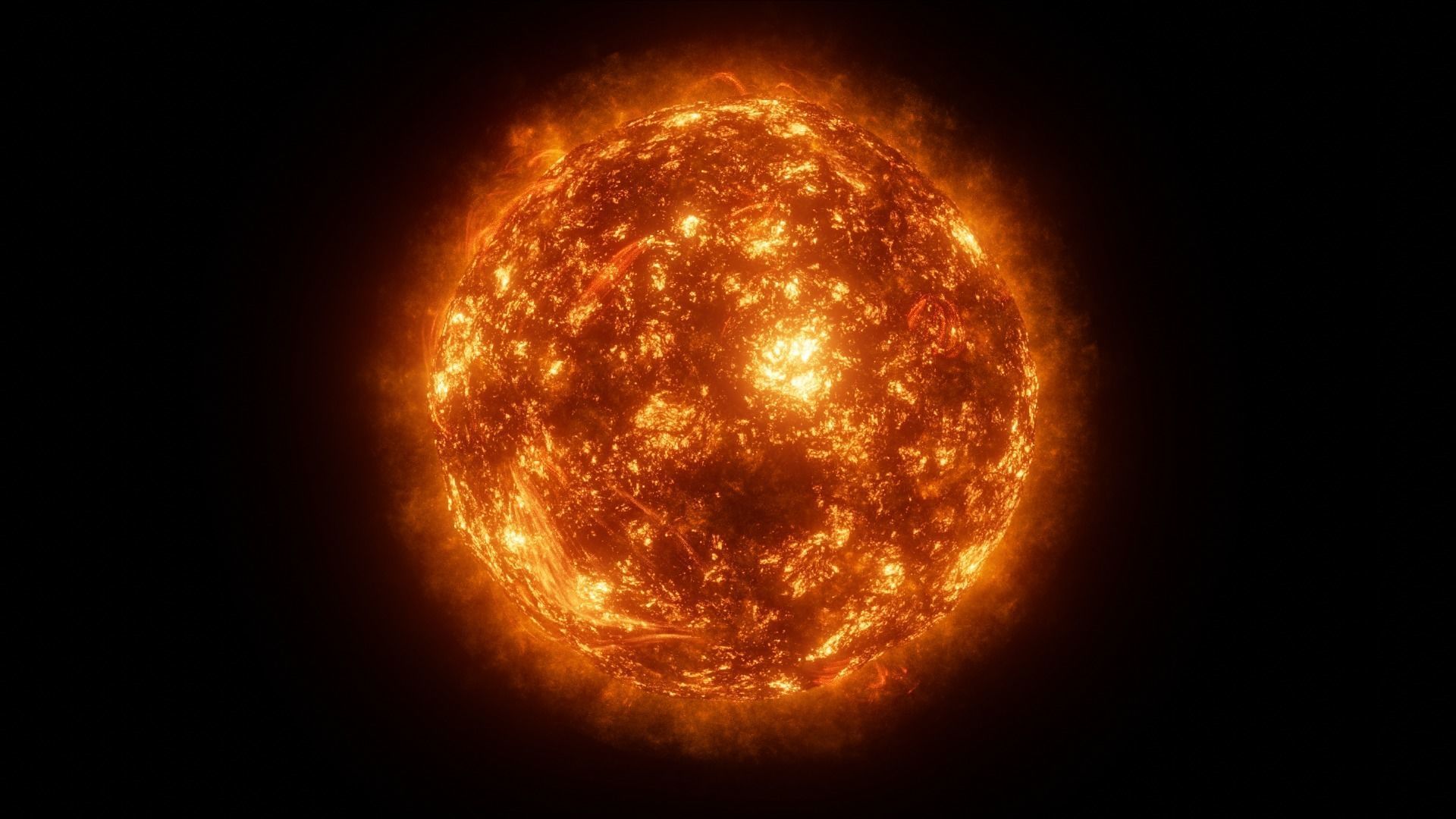 Sun Animated 3D model_10