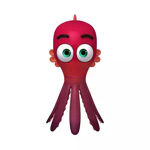 Octopus Cartoon 3D model