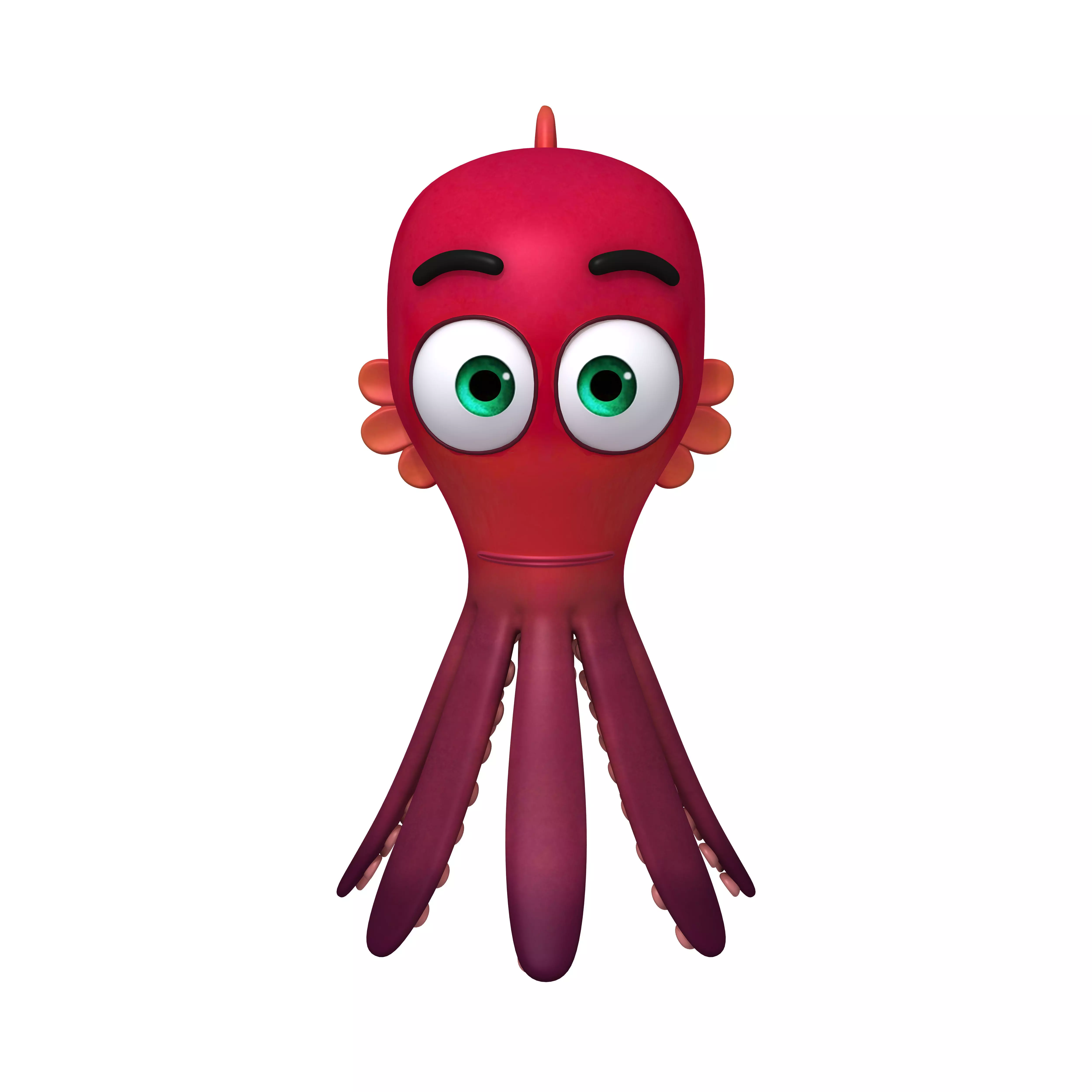 Octopus Cartoon 3D model