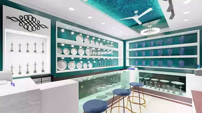 Jewellery Shop Interior Design 3D model