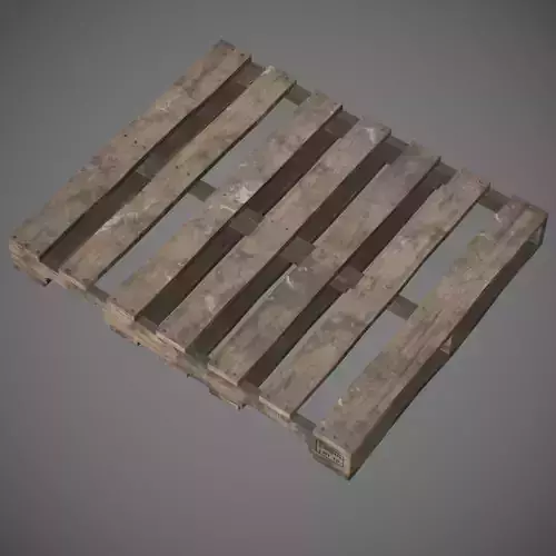 Wooden Pallet  Low-poly 3D model
