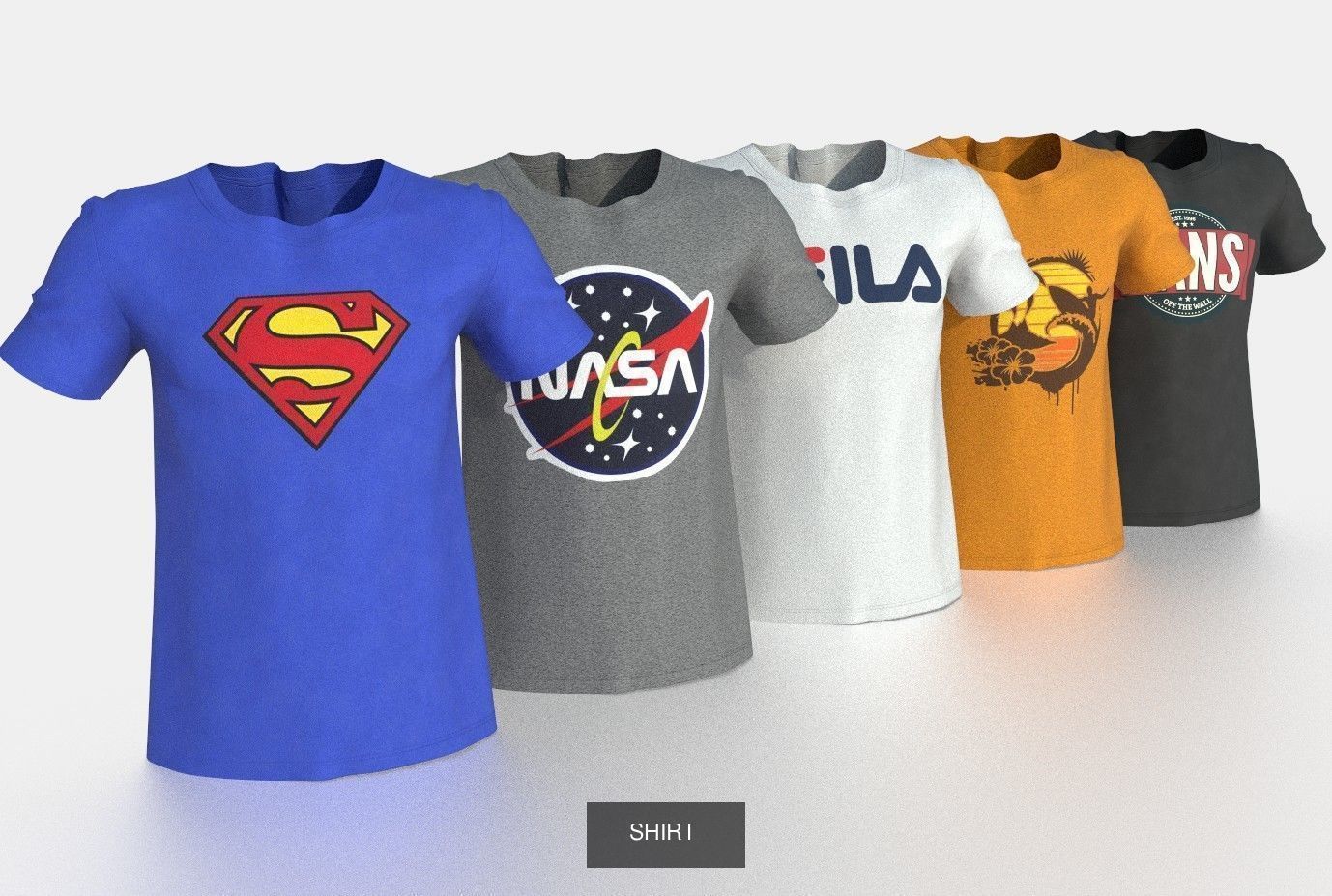 T-SHIRT PACK  3D Model Collection_2