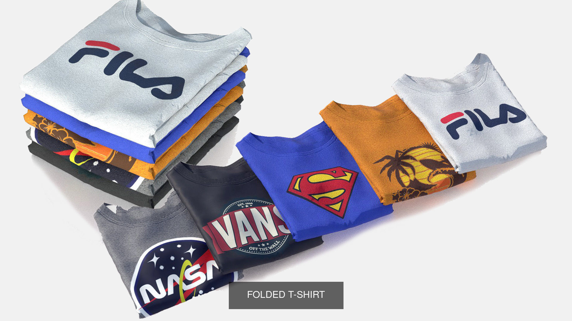 T-SHIRT PACK  3D Model Collection_3