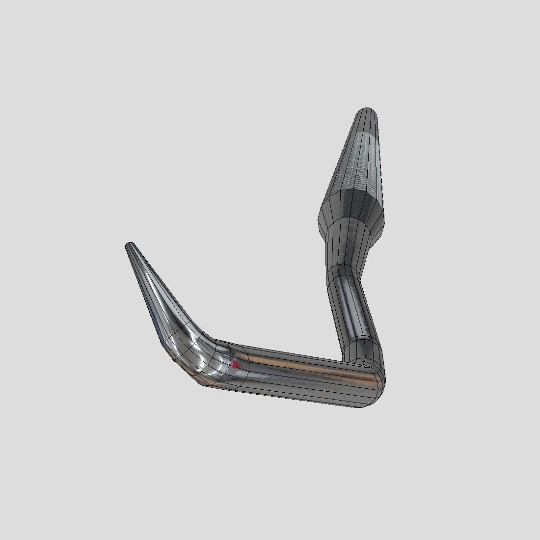 CC0 - Dental Sickle Probe Free low-poly 3D model_8