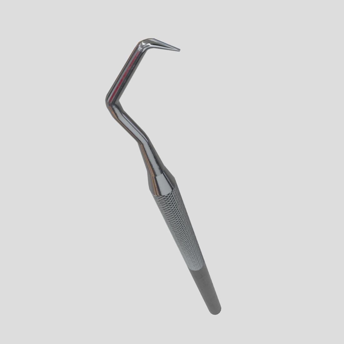 CC0 - Dental Sickle Probe Free low-poly 3D model_5