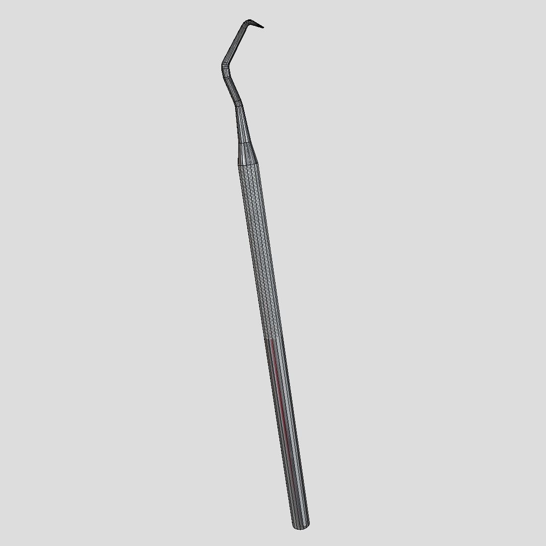 CC0 - Dental Sickle Probe Free low-poly 3D model_4