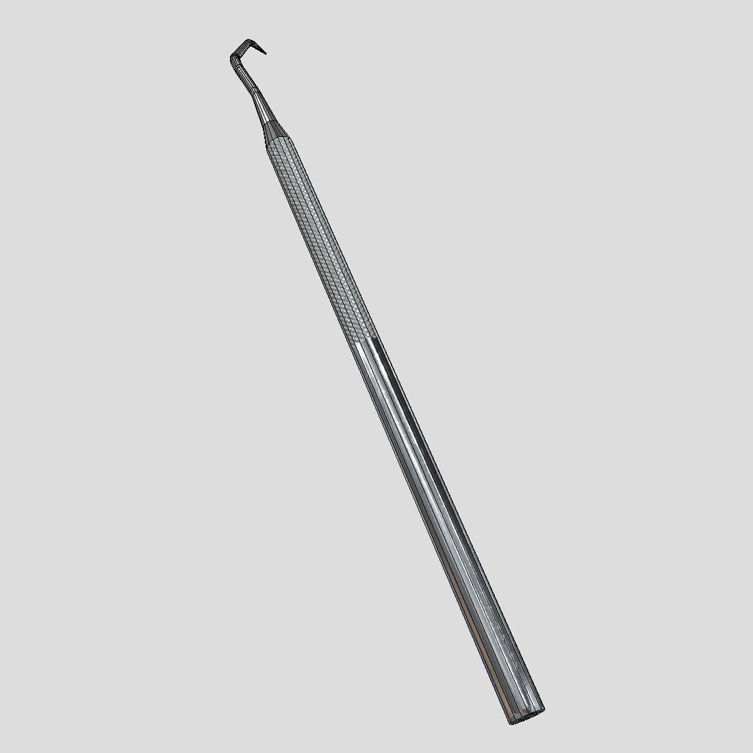 CC0 - Dental Sickle Probe Free low-poly 3D model_12