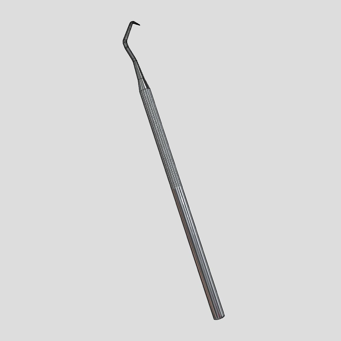 CC0 - Dental Sickle Probe Free low-poly 3D model_2