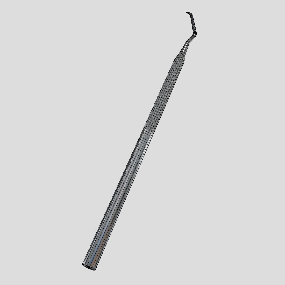 CC0 - Dental Sickle Probe Free low-poly 3D model_10