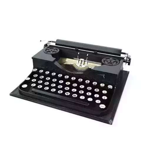 Retro Manual Typewriter 3D model