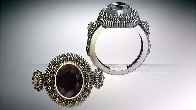 3d jewelry ring