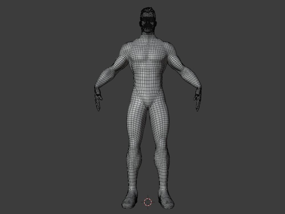 Omni-Man 3D Model rigged Blender Low-poly 3D model_24