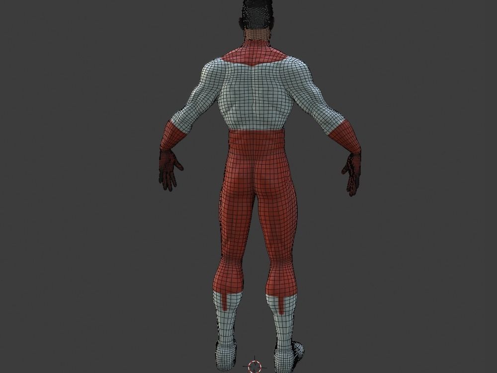 Omni-Man 3D Model rigged Blender Low-poly 3D model_38