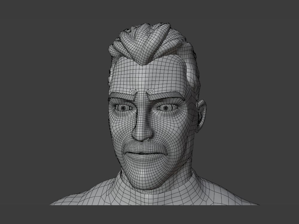 Omni-Man 3D Model rigged Blender Low-poly 3D model_23