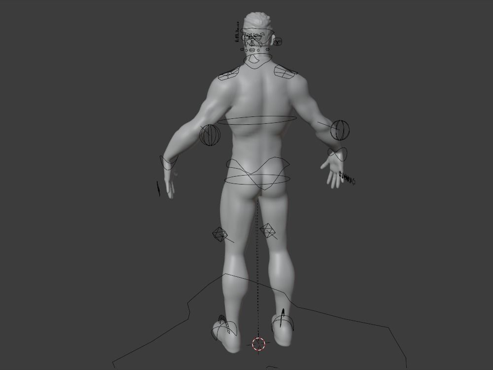Omni-Man 3D Model rigged Blender Low-poly 3D model_21