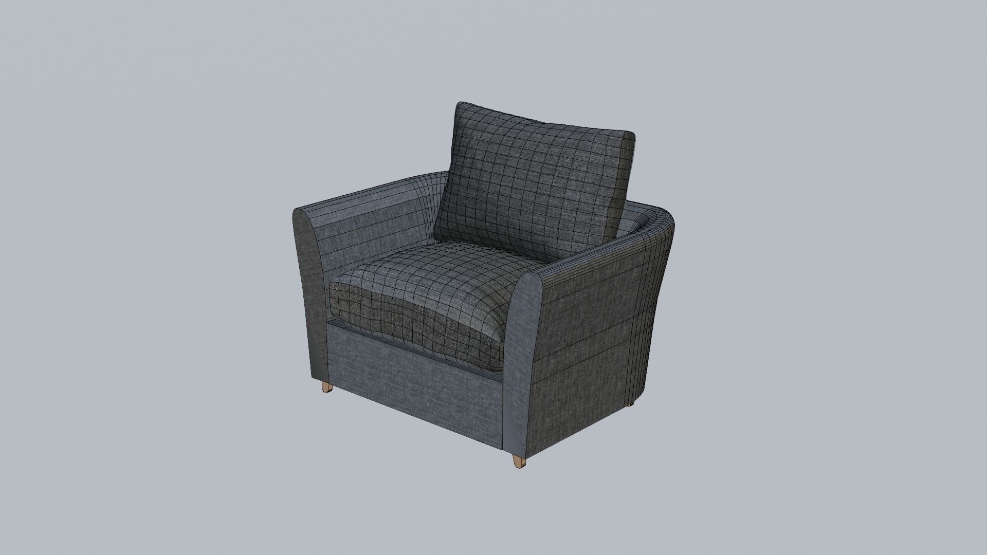 Small sofa 3D model_7