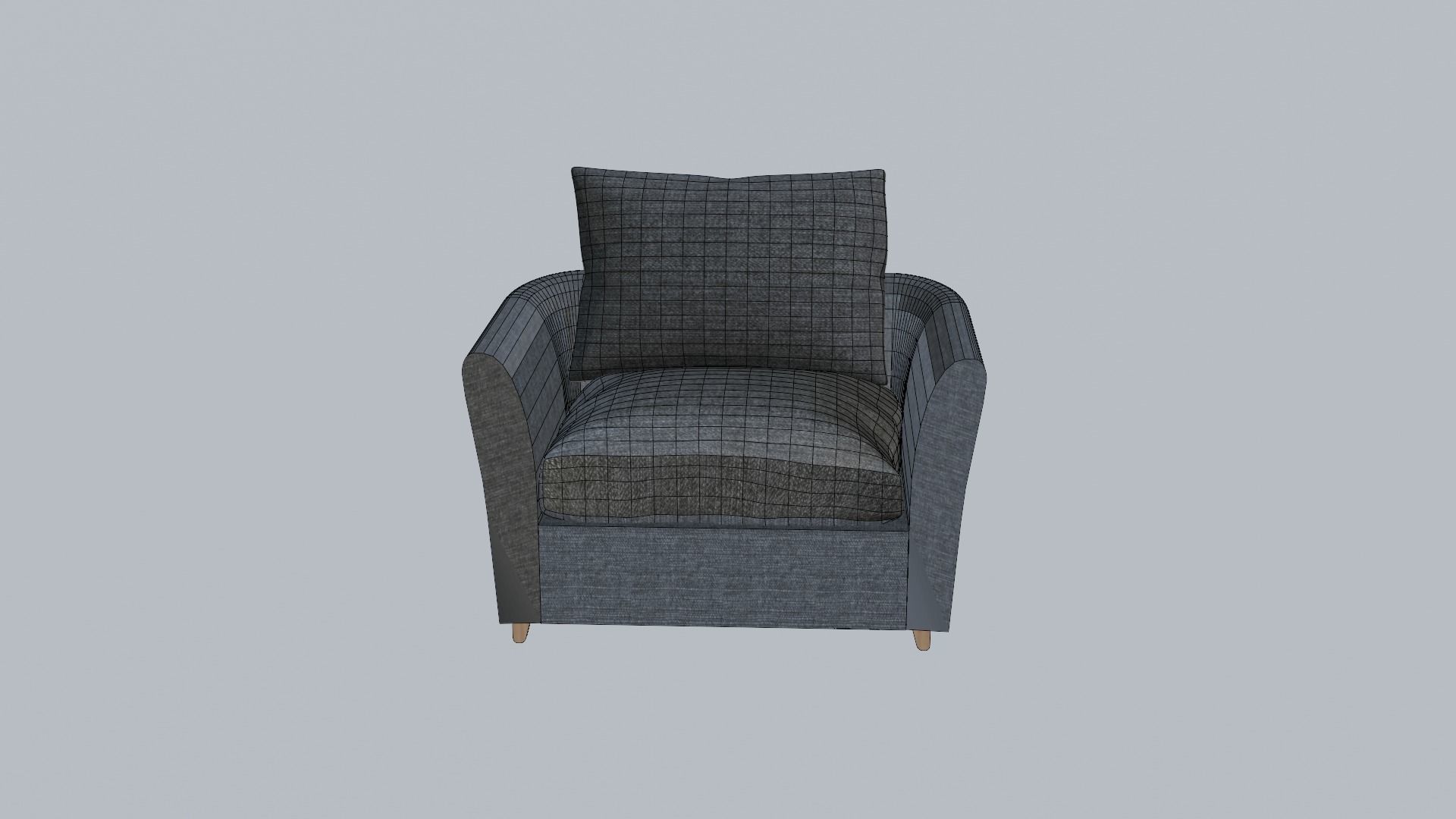 Small sofa 3D model_1