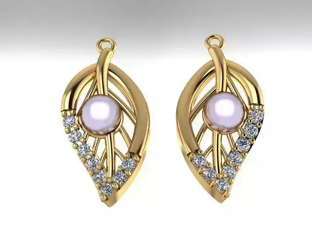 Fashion earrings 3D print model