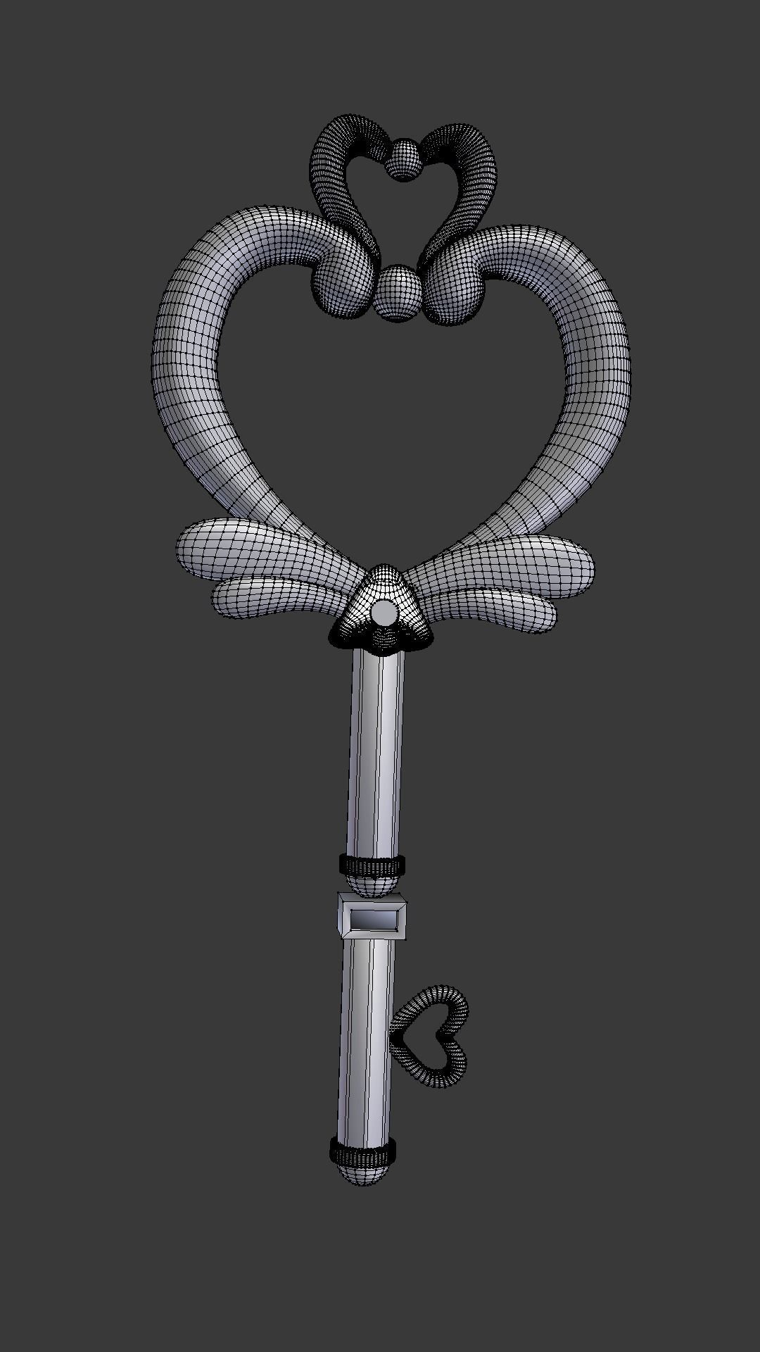 Space time key chibiusa Sailor Moon Cristal Low-poly 3D model_2