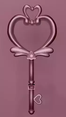 Space time key chibiusa Sailor Moon Cristal Low-poly 3D model