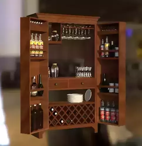 wooden wine rack