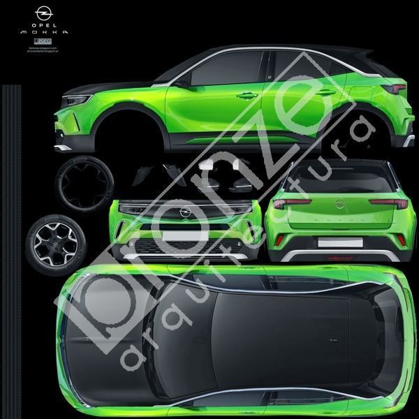 Opel Mokka-e 2021 Low-poly 3D model_22