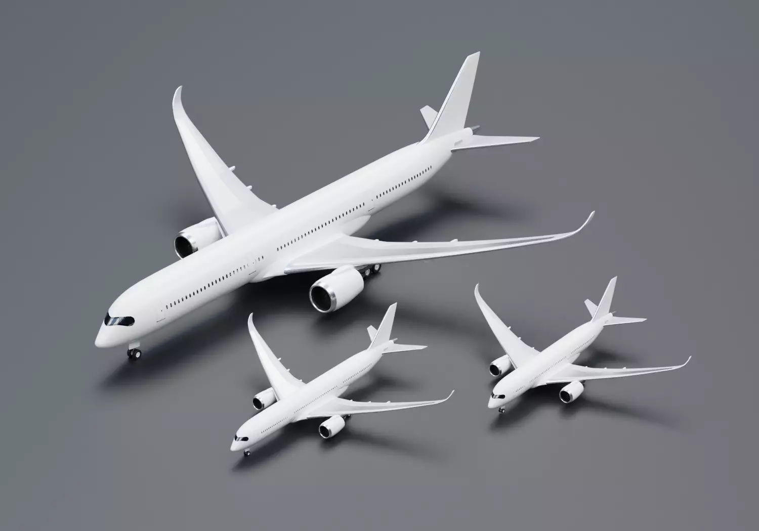 Airbus A350 -800 -900 -100 Pack 3D model