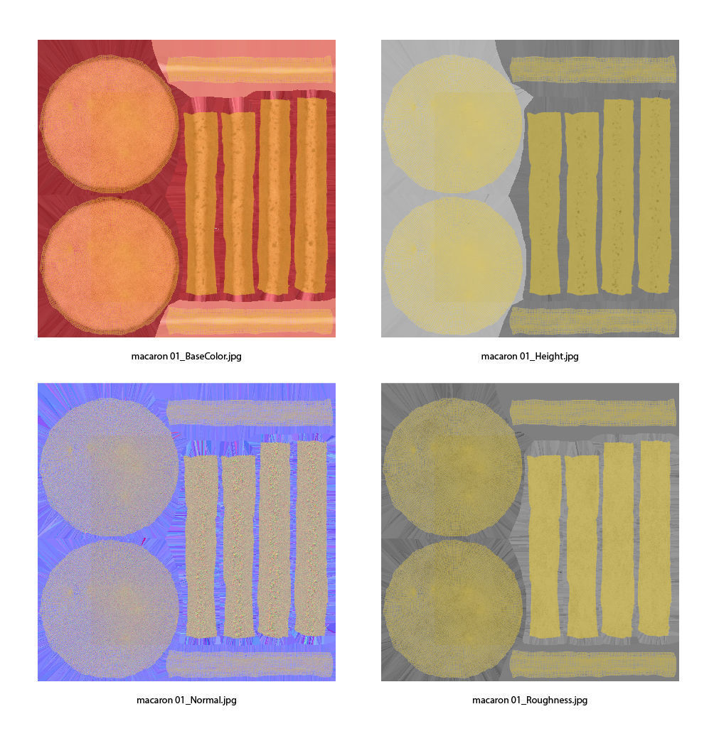 Macaron 01 3D model_9