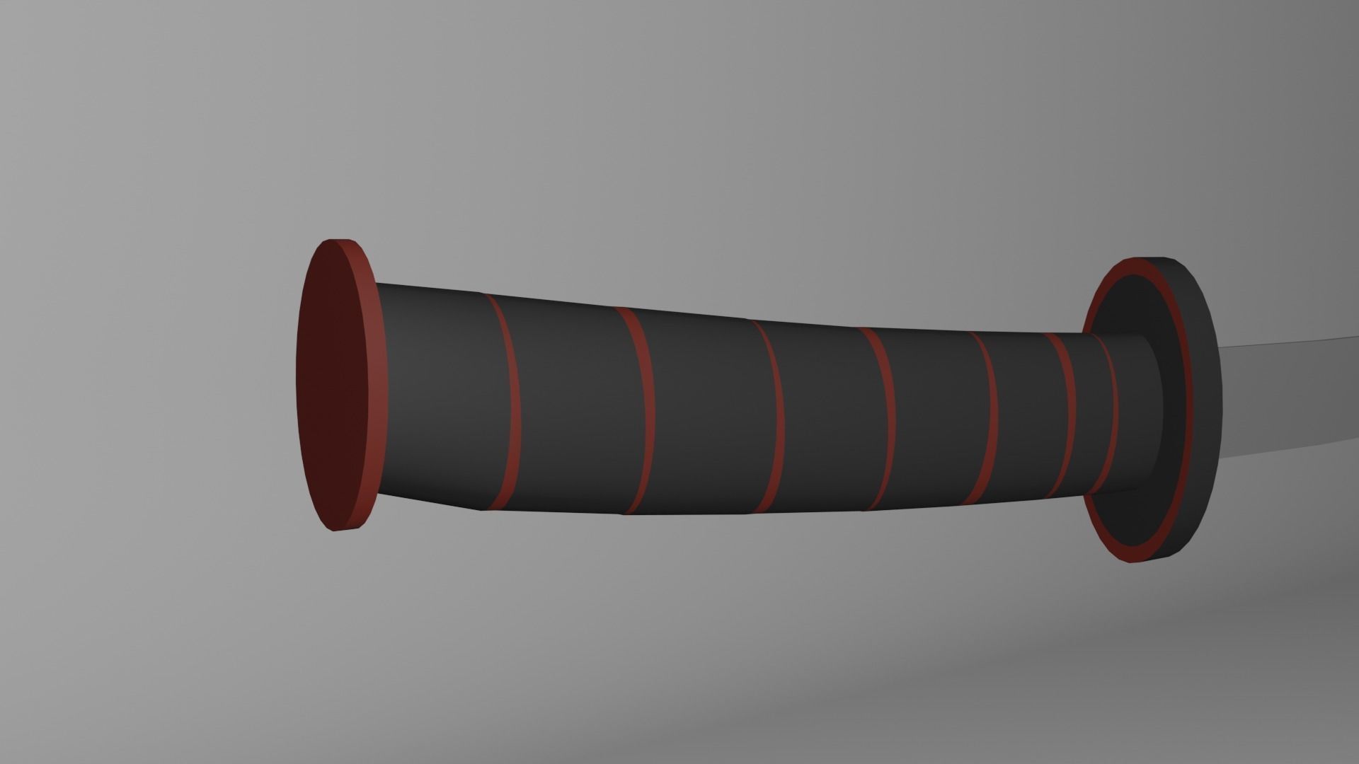 Low-Poly Katana Sword Low-poly 3D model_1