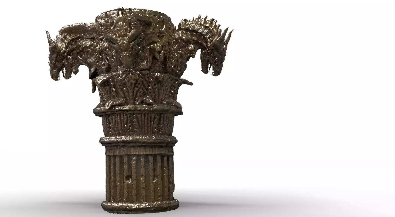 Dragon Pillar 3D model_0
