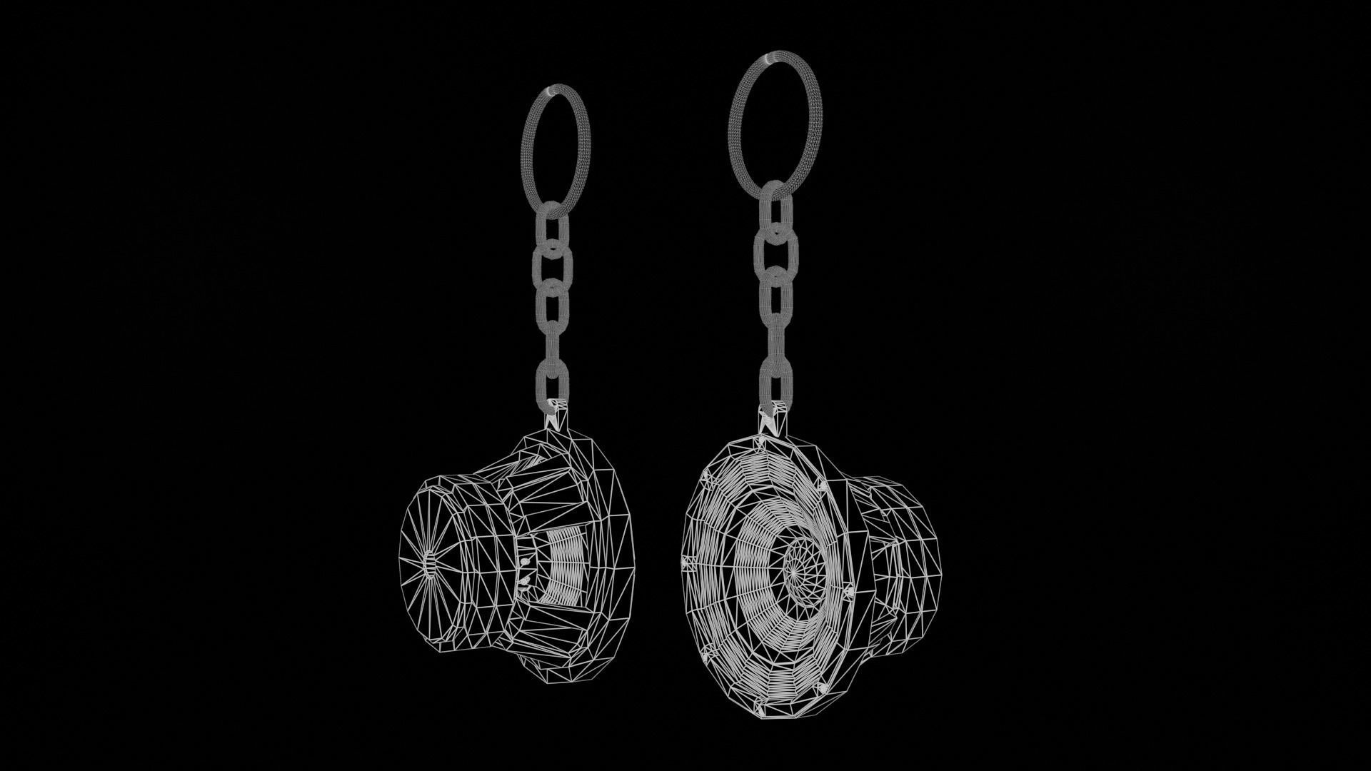 Speaker Woofer keys low poly - print 3d Free 3D print model_20