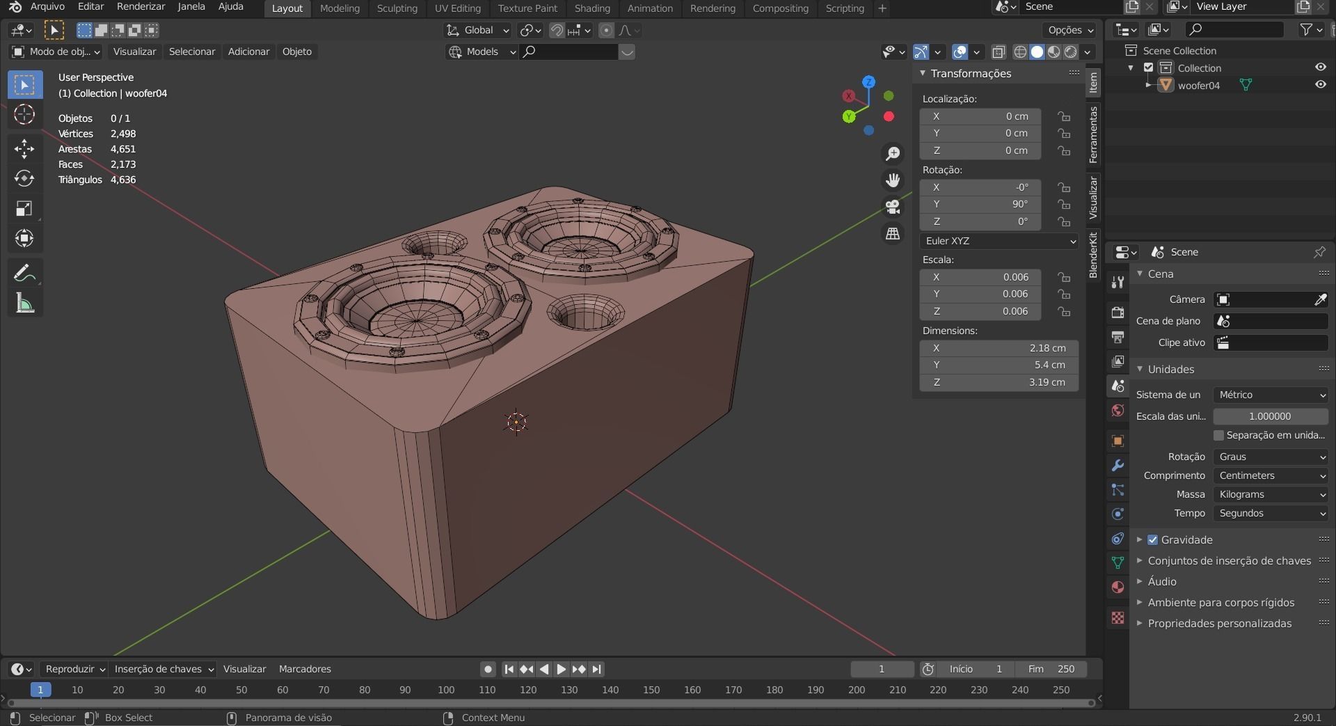 Speaker Woofer keys low poly - print 3d Free 3D print model_27