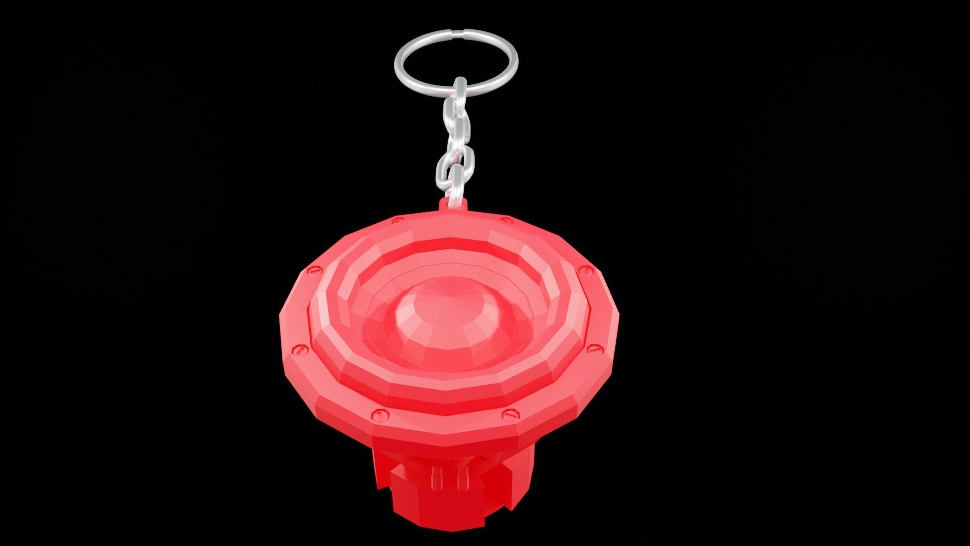 Speaker Woofer keys low poly - print 3d Free 3D print model_1