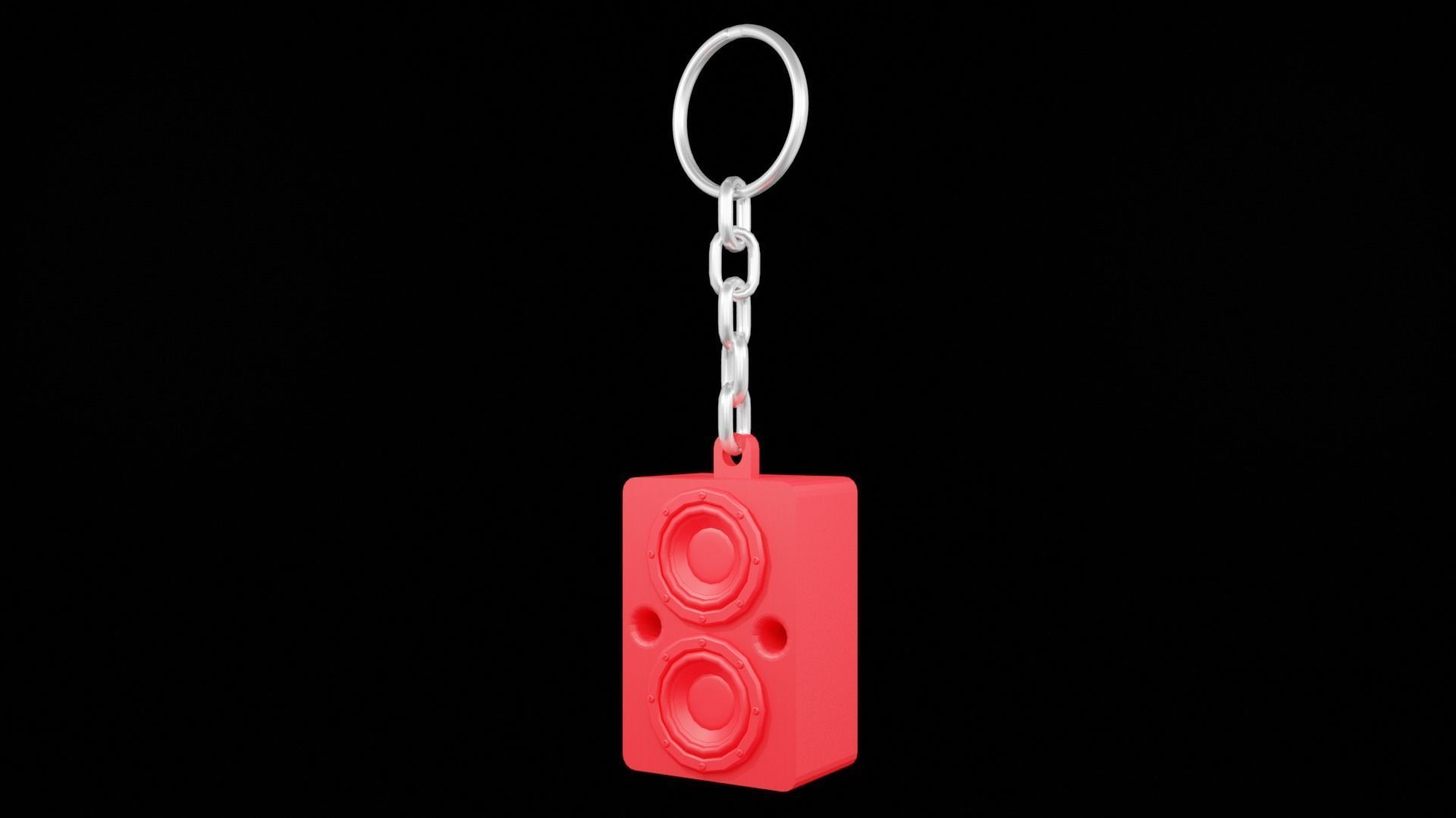 Speaker Woofer keys low poly - print 3d Free 3D print model_12