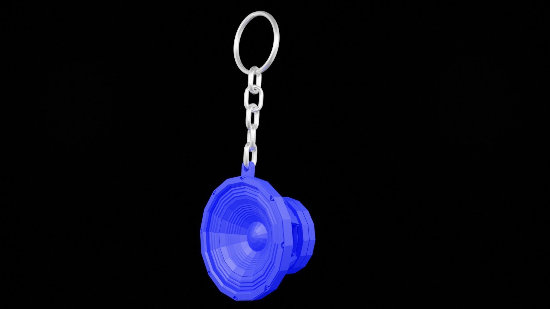 Speaker Woofer keys low poly - print 3d Free 3D print model_13