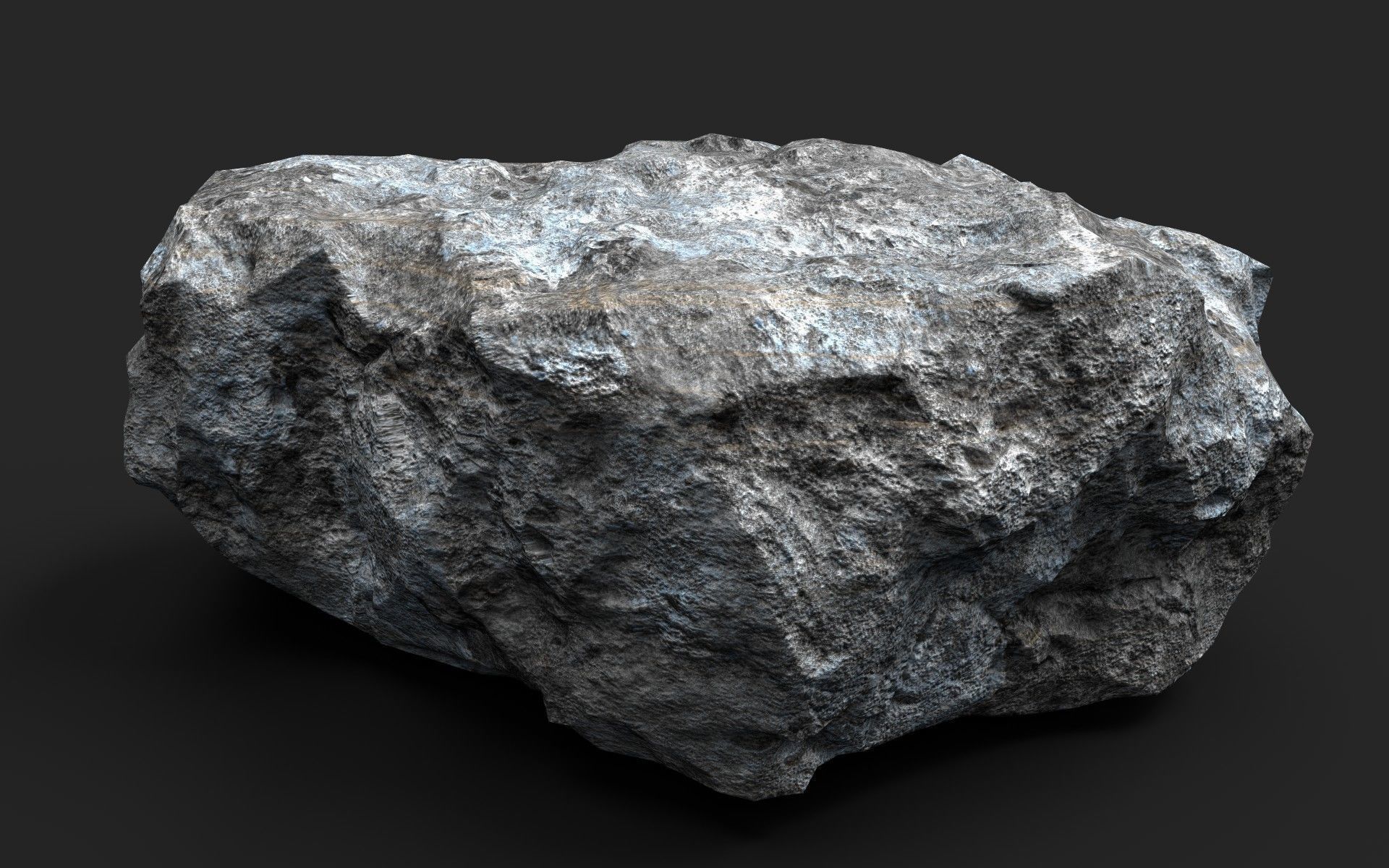 Rock 16-1 Low-poly 3D model_3
