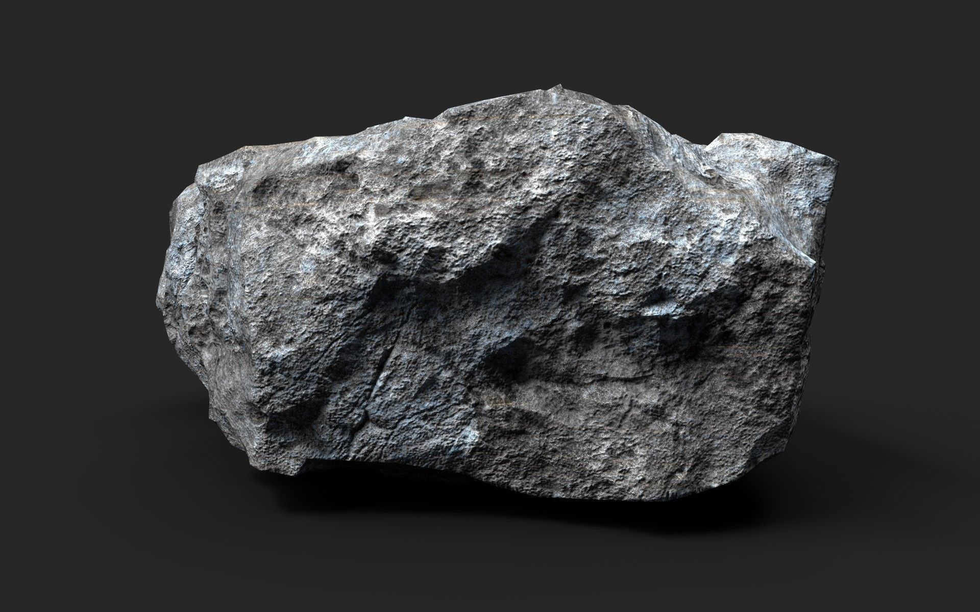 Rock 16-1 Low-poly 3D model_2