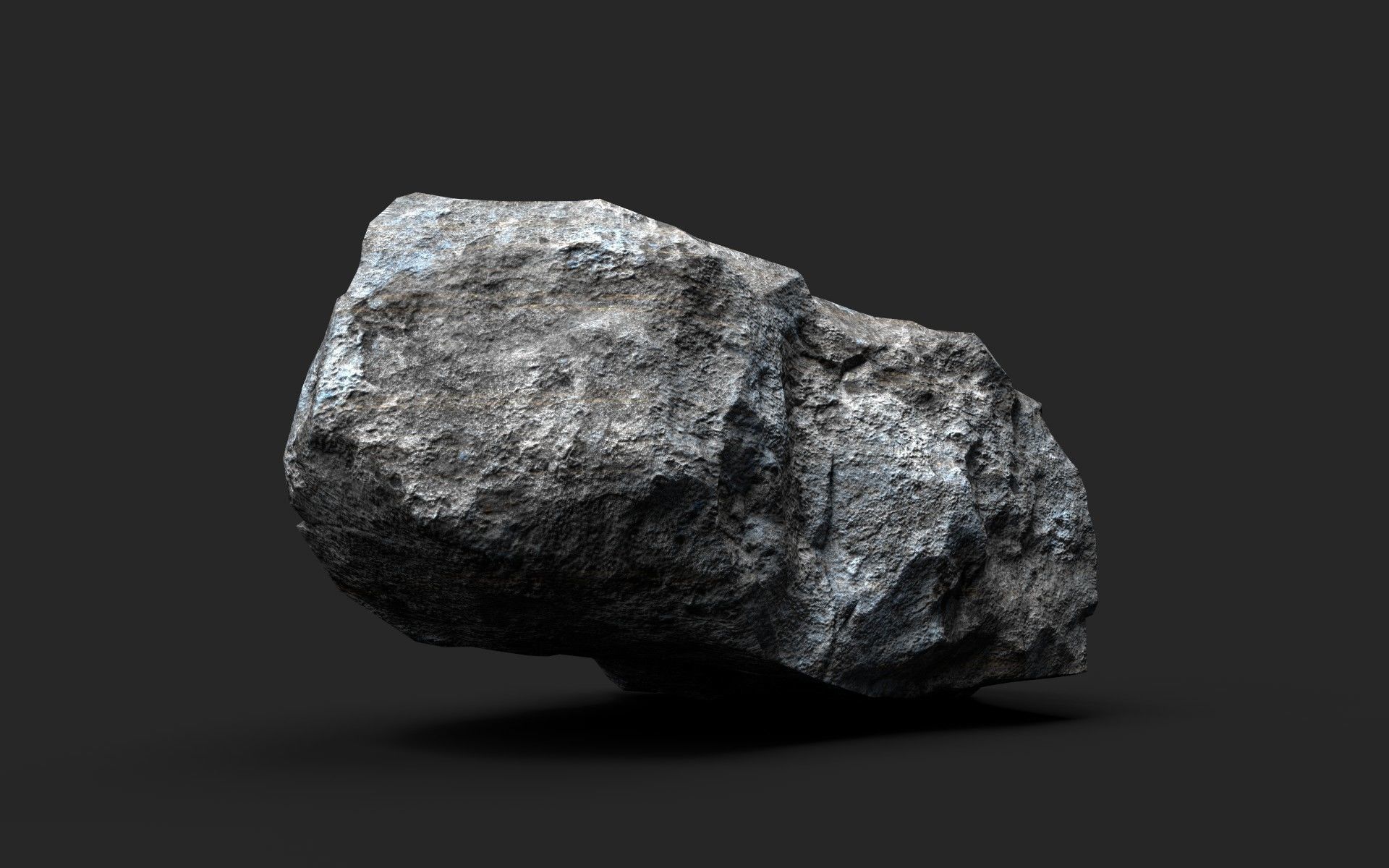 Rock 16-1 Low-poly 3D model_5