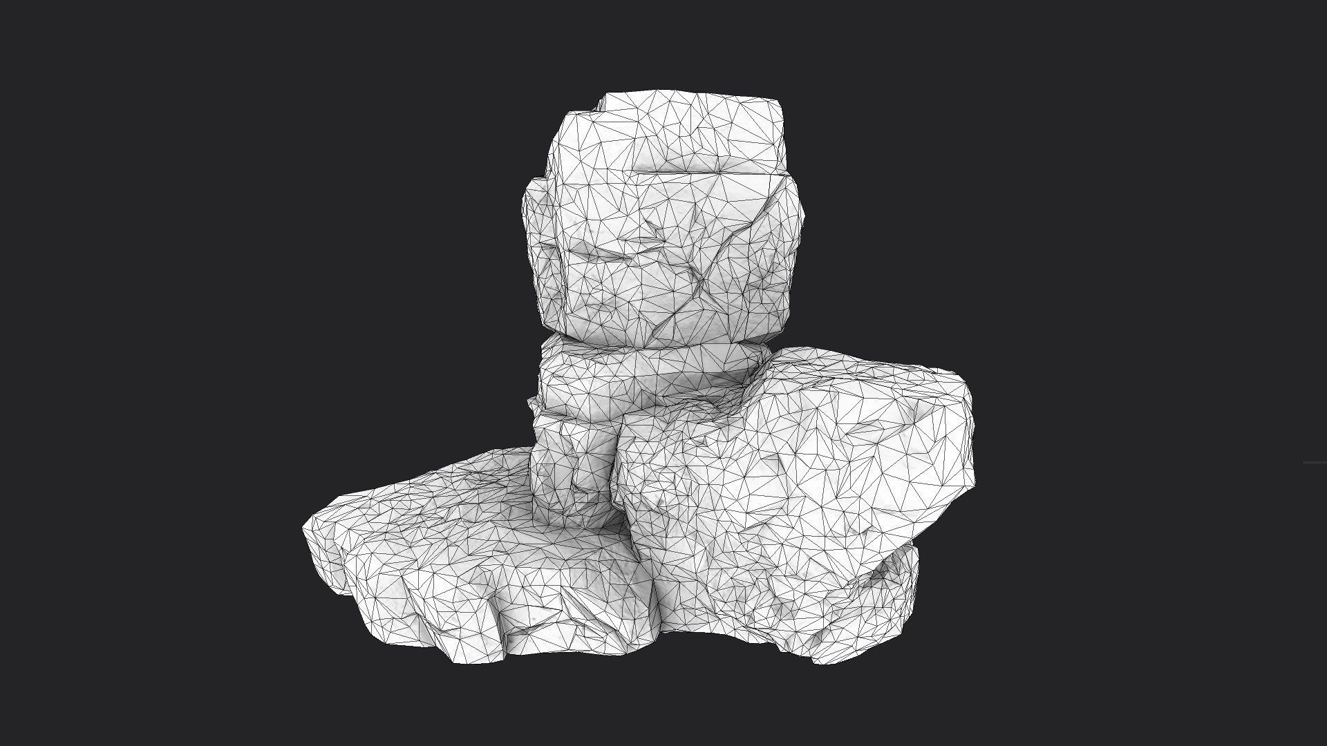 Rock 16-2 Low-poly 3D model_8