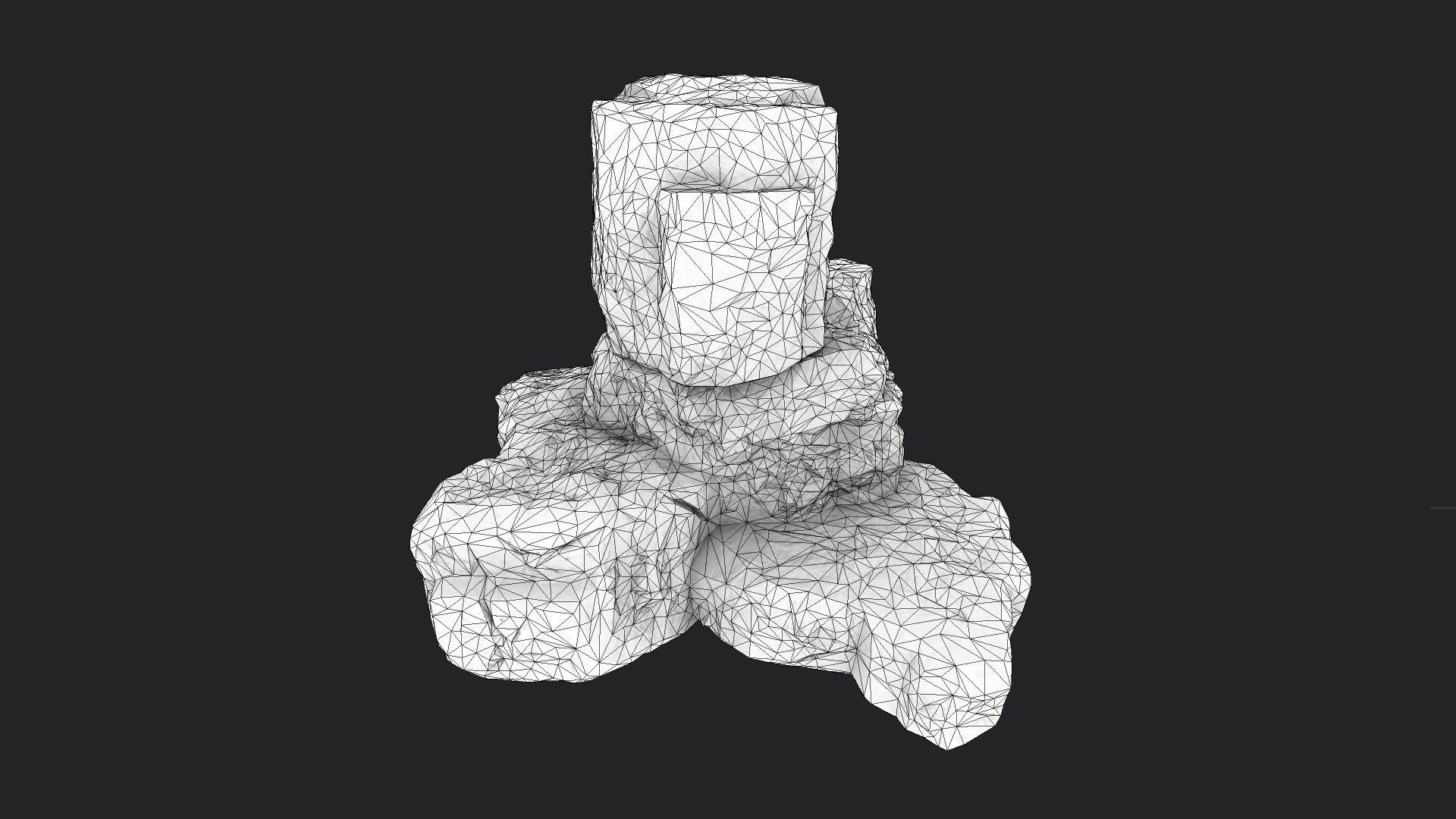 Rock 16-2 Low-poly 3D model_6