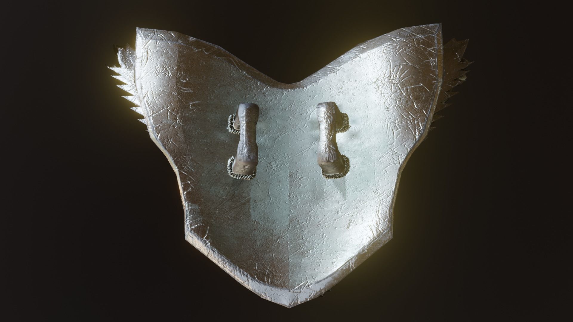 Owl Shield Low-Poly 3D Model  Low-poly 3D model_1