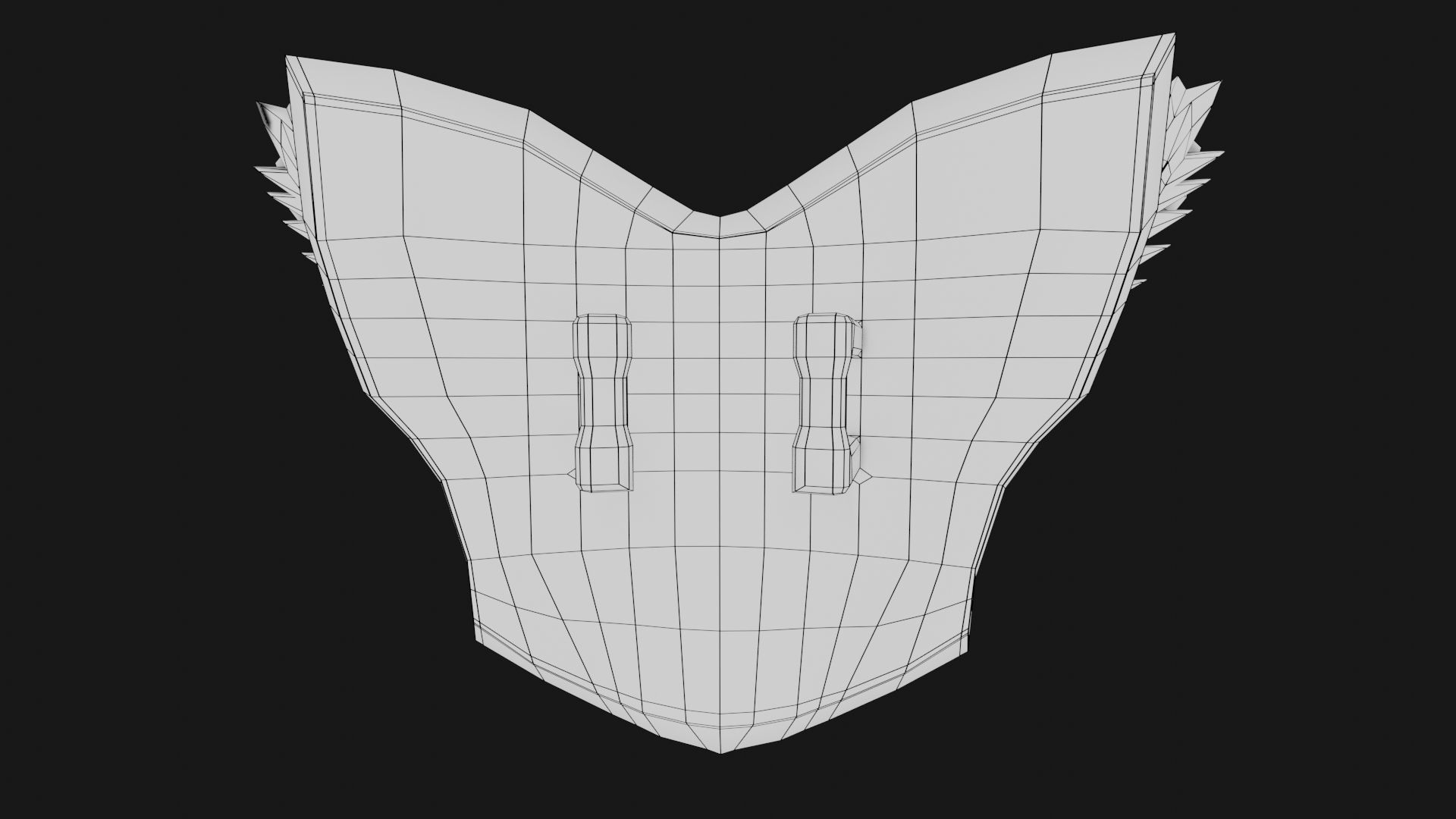 Owl Shield Low-Poly 3D Model  Low-poly 3D model_5