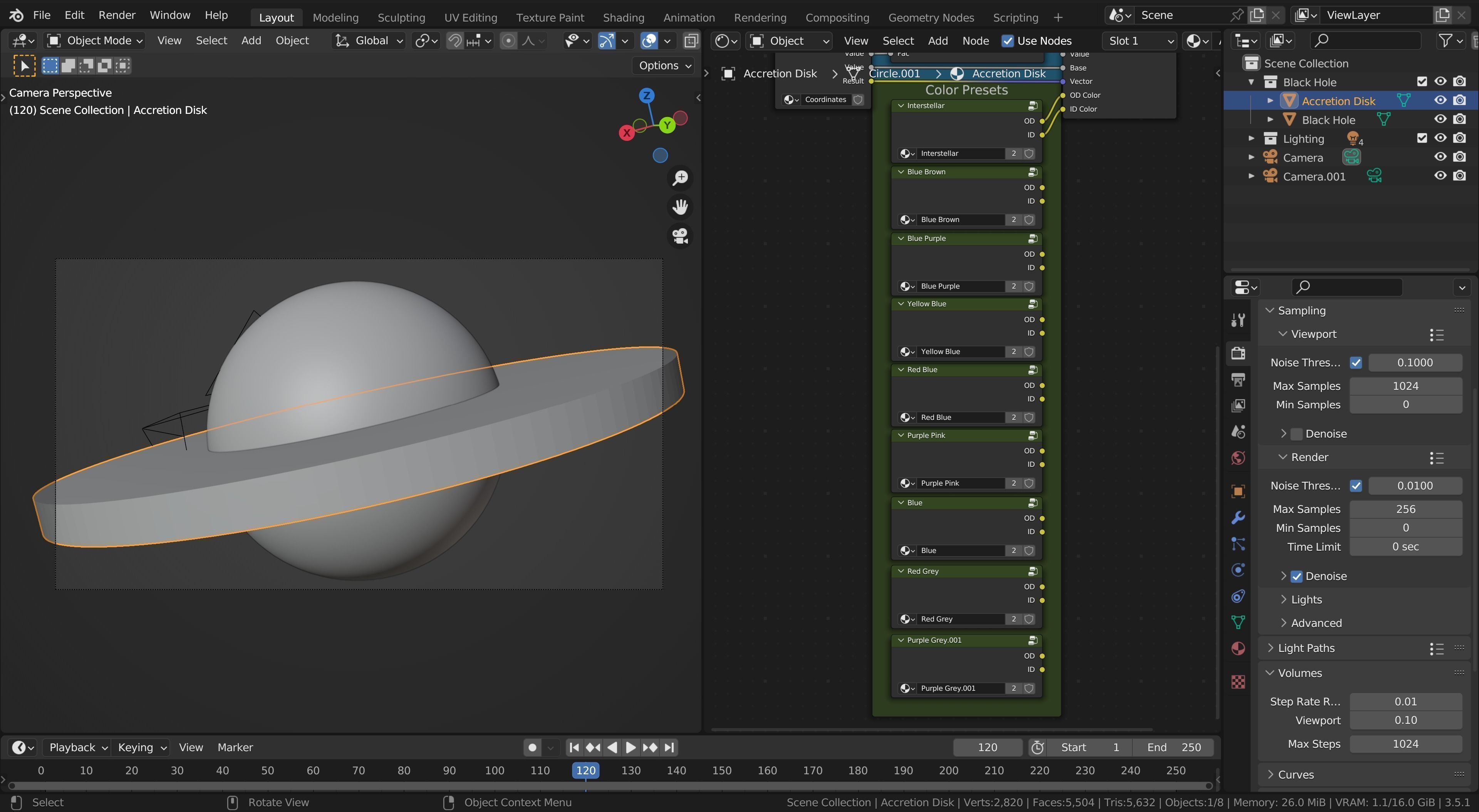Procedural Black Hole 3D model_9