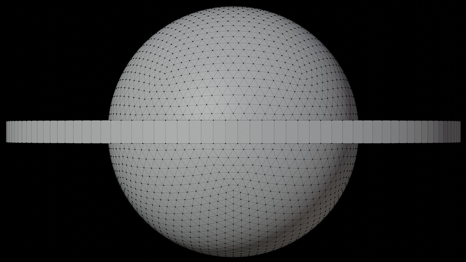 Procedural Black Hole 3D model_12