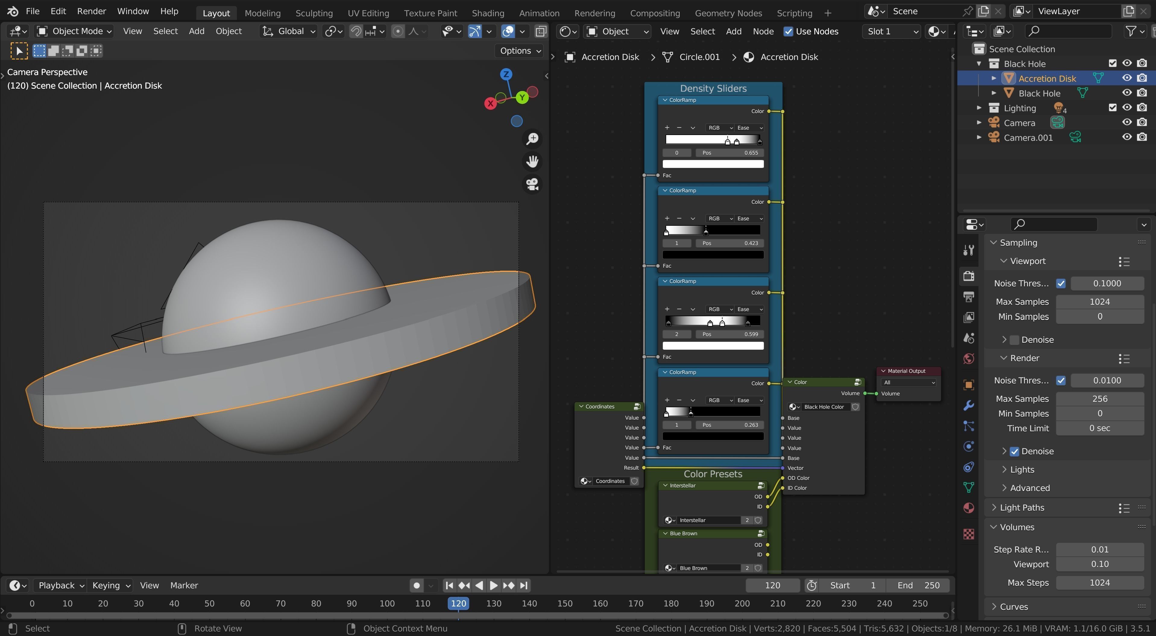 Procedural Black Hole 3D model_10