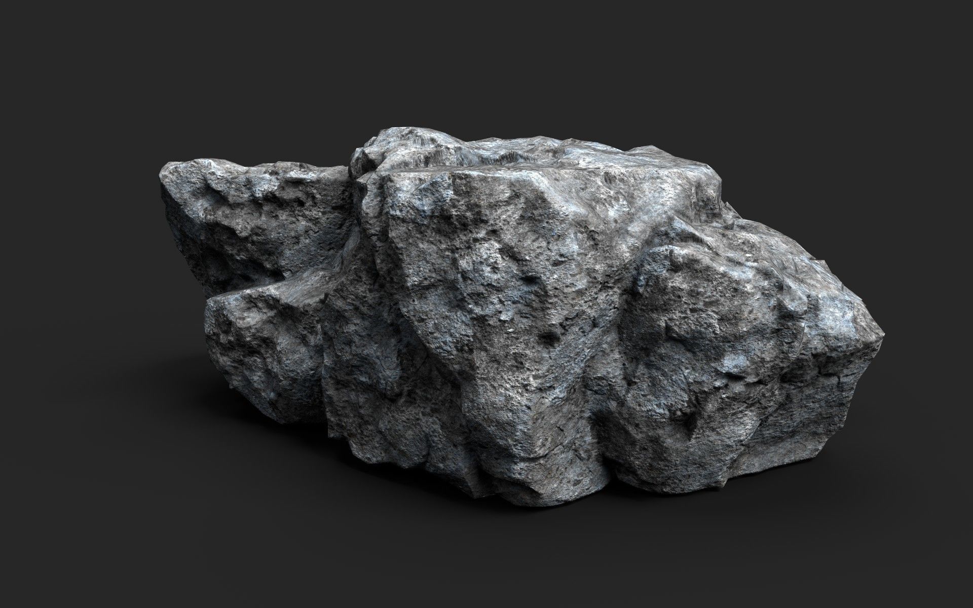 Rock 16-4 Low-poly 3D model_5
